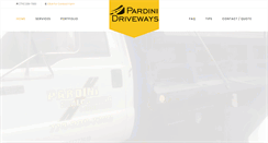 Desktop Screenshot of pardinidriveways.com